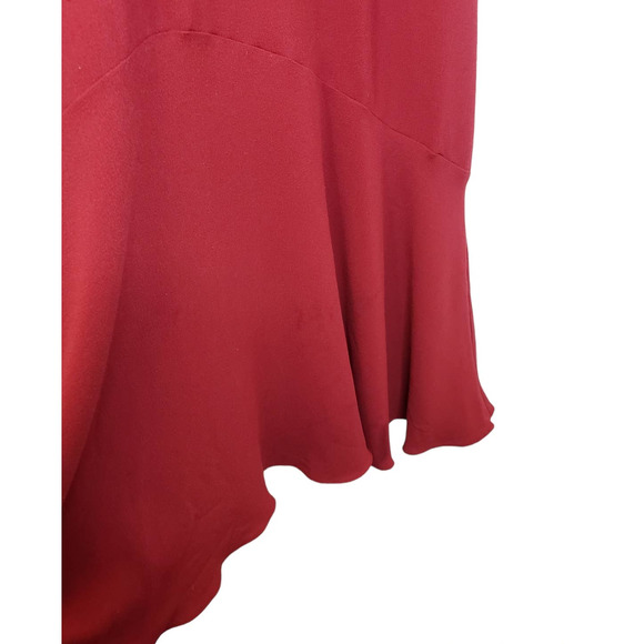 Reiss Red Fiona Beaded Strappy Halter Midi Dress - Picture 4 of 12